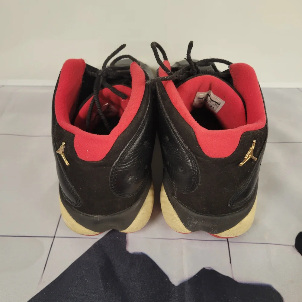 Nike Air Jordan 13 Retro Low Bred 2015 Black Red Gold Jumpman OG Men’s Size 12 - Picture 3 of 6